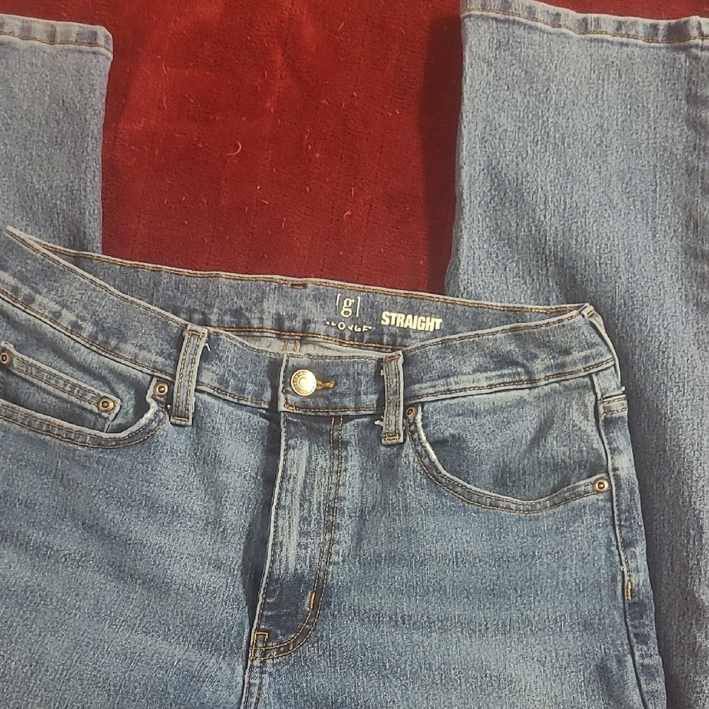 Old Navy Classic Blue Straight Leg Jeans